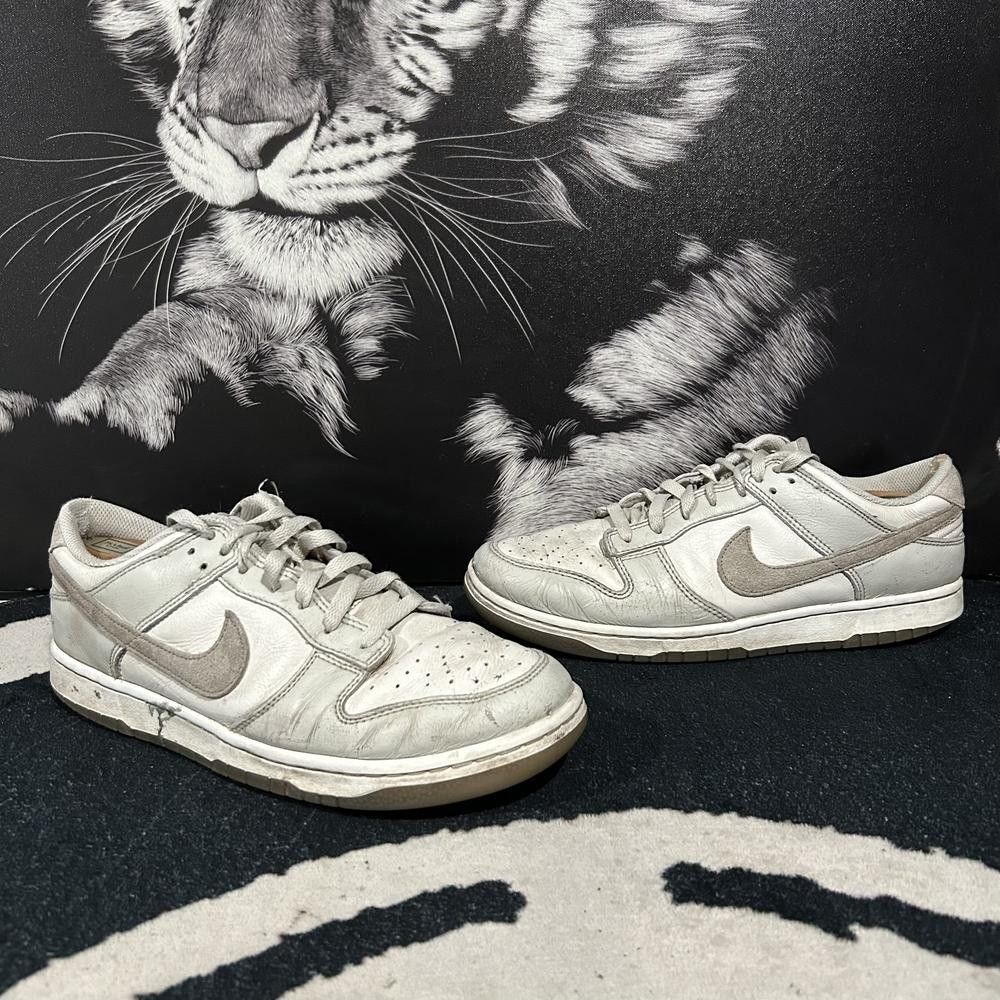 Nike Dunk Low Retro SE FJ4188-001 Athletic Sneaker Mens 10 White Leather Lace-Up